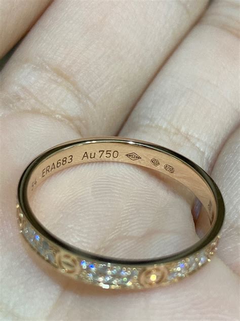 cartier au750 ring.